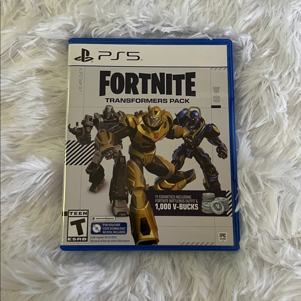 Fortnite Transformers Pack for PS5 -case only
